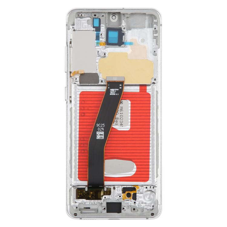 For Samsung Galaxy S20 4G SM-G980F 6.12 inch TFT LCD Screen Digitizer Full Assembly with Frame, Not Supporting Fingerprint Identification (Silver) - free shipping - PMC TechLife - Order now!