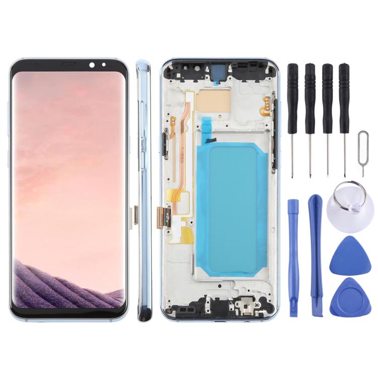 For Samsung Galaxy S8+ SM-G955F 6.18 inch TFT LCD Screen Digitizer Full Assembly with Frame (Blue) - free shipping - PMC TechLife - Order now!