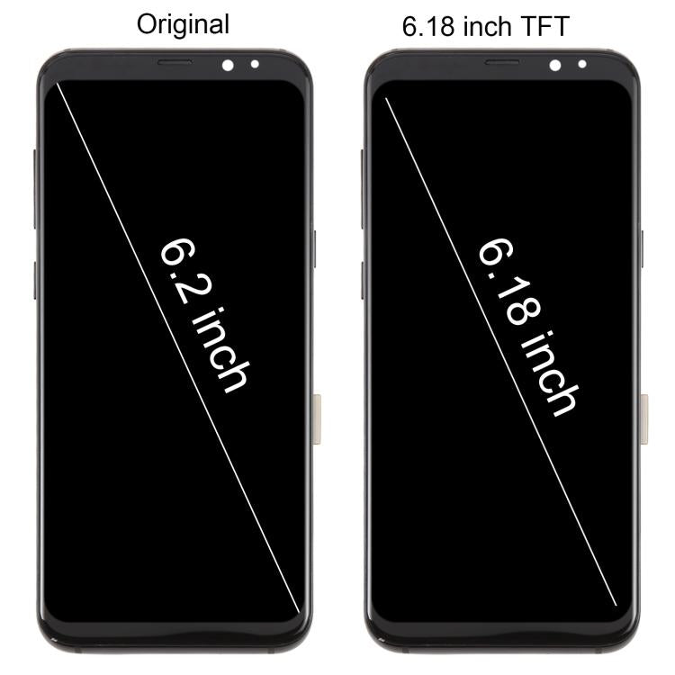 For Samsung Galaxy S8+ SM-G955F 6.18 inch TFT LCD Screen Digitizer Full Assembly with Frame (Silver) - free shipping - PMC TechLife - Order now!