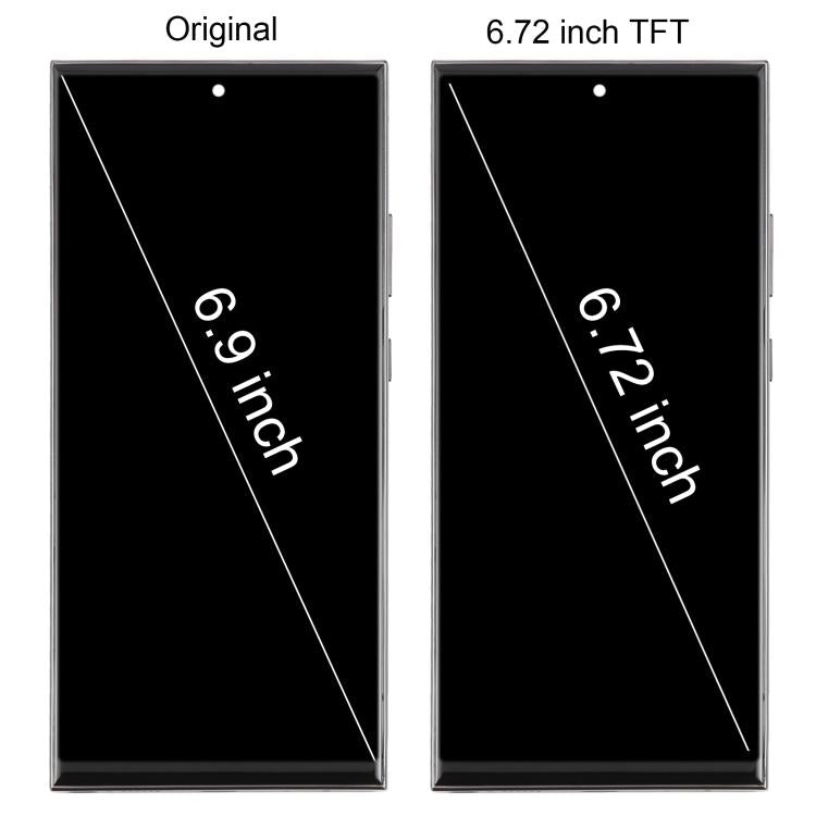 For Samsung Galaxy Note20 Ultra SM-N986B 6.72 inch TFT LCD Screen Digitizer Full Assembly with Frame, Not Supporting Fingerprint Identification (Silver) - free shipping - PMC TechLife - Order now!