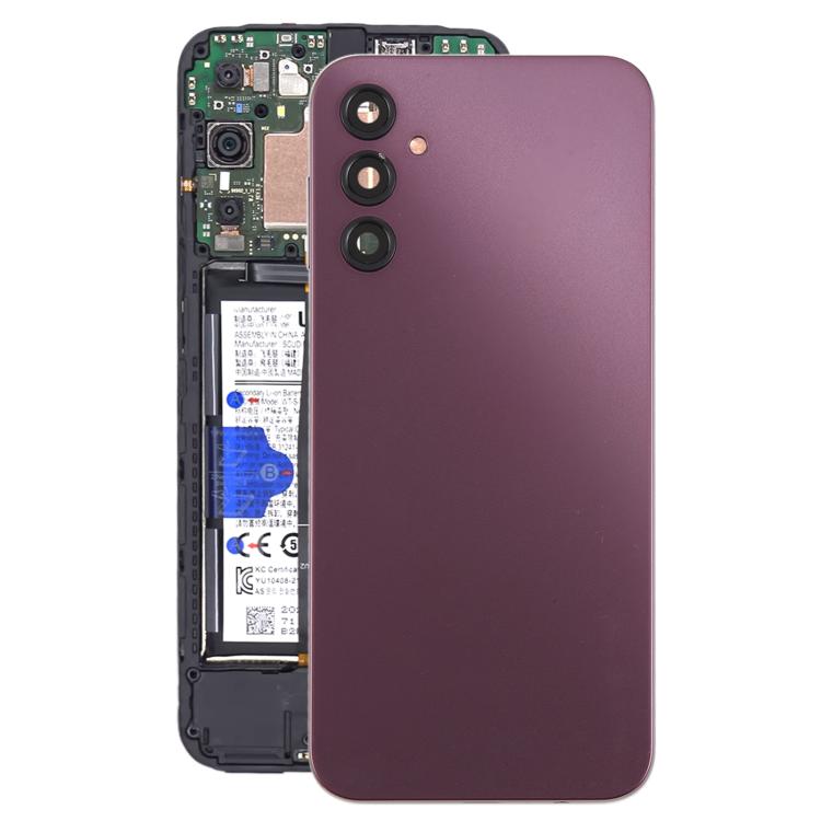 For Samsung Galaxy A14 5G SM-A146B Back Cover with Camera Lens Cover(Purple) - free shipping - PMC TechLife - Order now!
