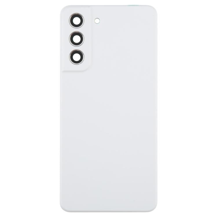 For Samsung Galaxy S21 FE SM-G990B Back Cover with Camera Lens Cover(White) - free shipping - PMC TechLife - Order now!
