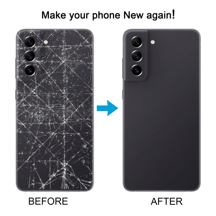 For Samsung Galaxy S21 FE SM-G990B Back Cover with Camera Lens Cover(White) - free shipping - PMC TechLife - Order now!