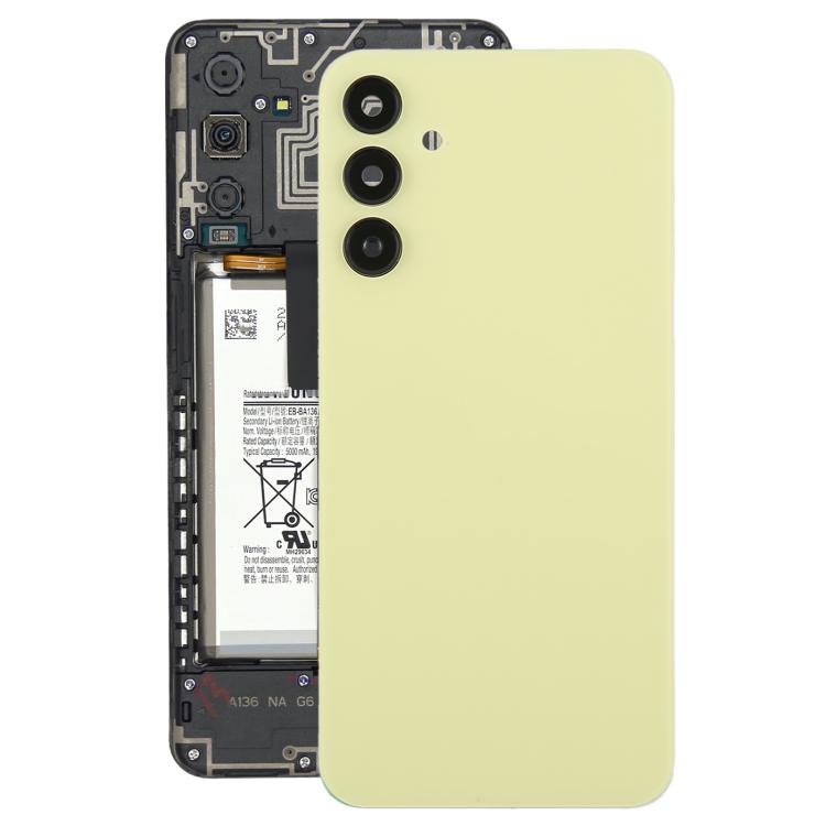 For Samsung Galaxy A15 SM-A155F Back Cover with Camera Lens Cover(Yellow) - free shipping - PMC TechLife - Order now!