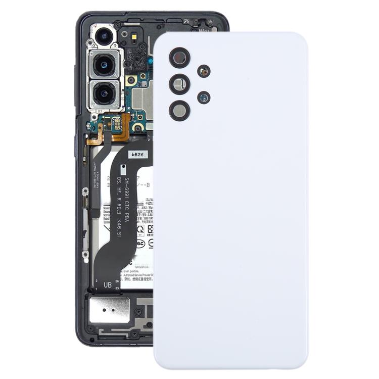 For Samsung Galaxy A32 4G SM-A325F Battery Back Cover with Camera Lens Cover(White) - free shipping - PMC TechLife - Order now!