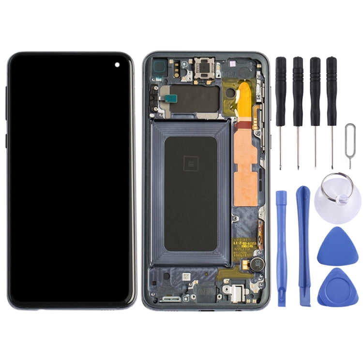Original Super AMOLED LCD Screen Digitizer Full Assembly with Frame for Samsung Galaxy S10e (Black) - free shipping - PMc TechLife - Order now!