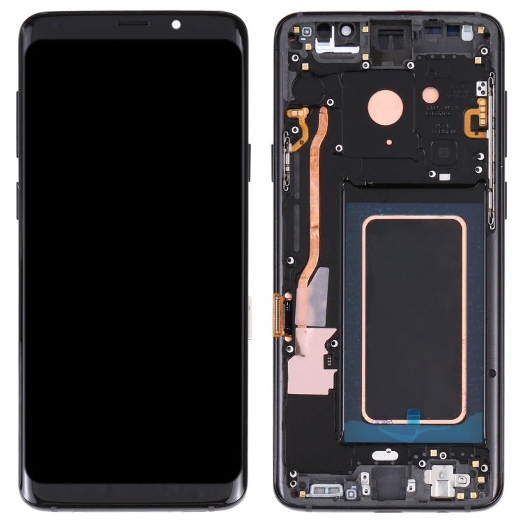 Original Super AMOLED LCD Screen for Galaxy S9 / G960F / DS / G960U / G960W / G9600 Digitizer Full Assembly with Frame (Black) - free shipping - PMc TechLife - Order now!