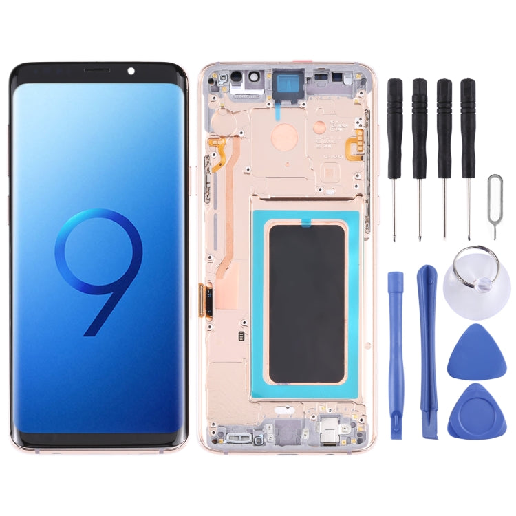 Original Super AMOLED LCD Screen for Galaxy S9 / G960F / DS / G960U / G960W / G9600 Digitizer Full Assembly with Frame (Gold) - free shipping - PMc TechLife - Order now!