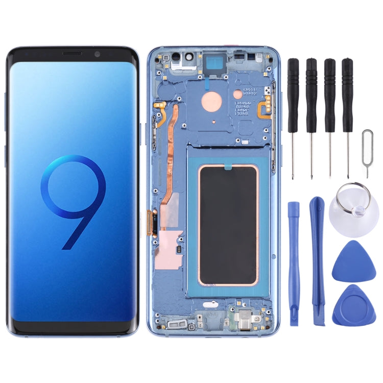 Super AMOLED LCD Screen for Galaxy S9+ / G965F / G965F / DS / G965U / G965W / G9650 Digitizer Full Assembly with Frame (Blue) - free shipping - PMc TechLife - Order now!