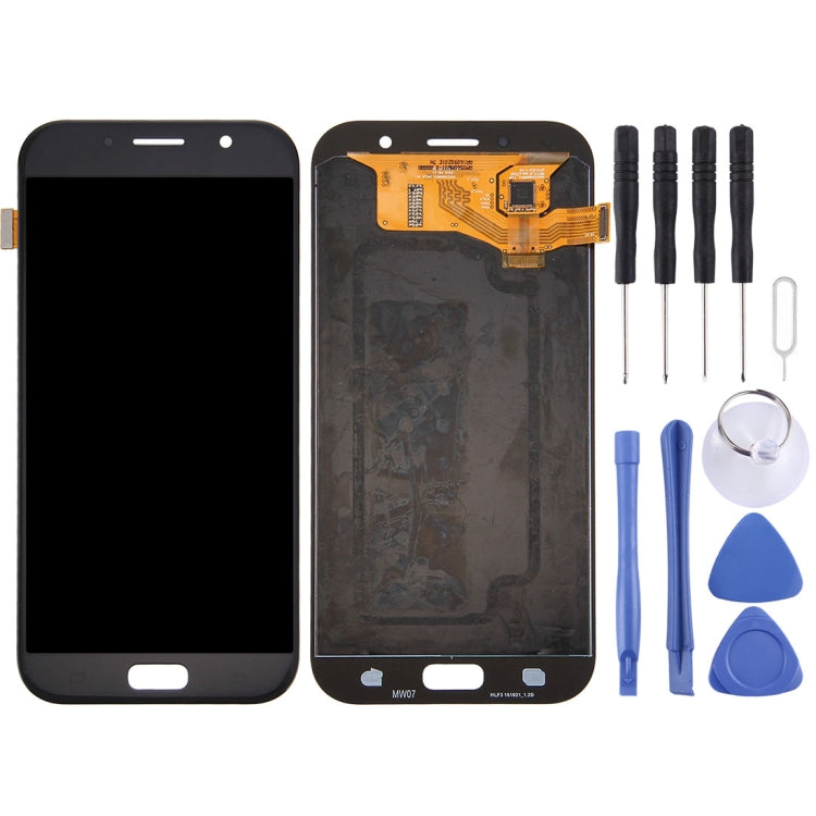 Original Super AMOLED LCD Screen for Galaxy A7 (2017), A720F, A720F/DS with Digitizer Full Assembly (Black) - free shipping - PMc TechLife - Order now!
