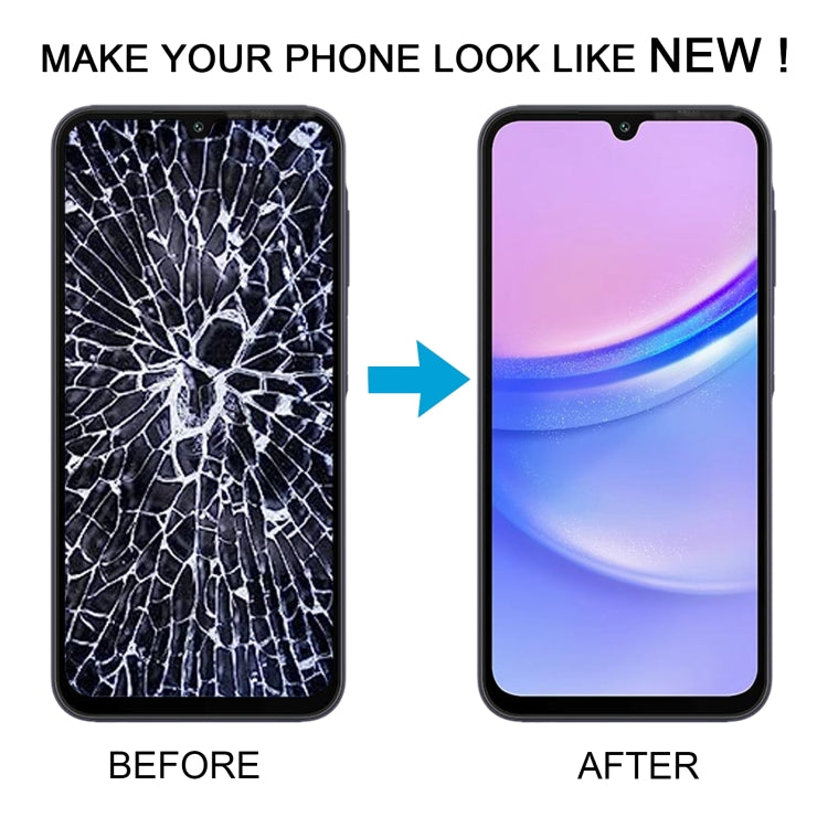 For Samsung Galaxy A15 4G SM-A155F Original LCD Screen Digitizer Full Assembly with Frame (Black) - free shipping - PMc TechLife - Order now!