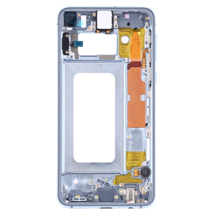 For Samsung Galaxy S10e SM-G970F/DS, SM-G970U, SM-G970W  Middle Frame Bezel Plate with Side Keys (Blue) - free shipping - PMc TechLife - Order now!