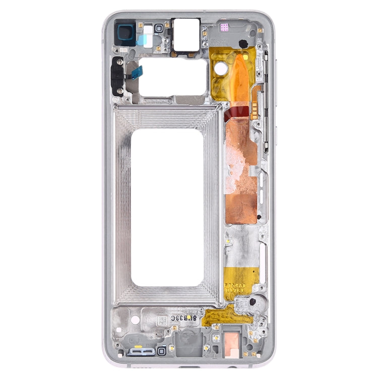 For Samsung Galaxy S10e SM-G970F/DS, SM-G970U, SM-G970W  Middle Frame Bezel Plate with Side Keys (White) - free shipping - PMc TechLife - Order now!