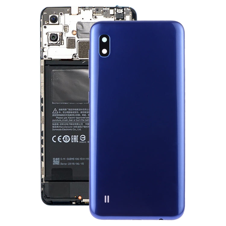 For Galaxy A10 SM-A105F/DS, SM-A105G/DS Battery Back Cover with Camera Lens & Side Keys (Blue) - free shipping - PMc TechLife - Order now!