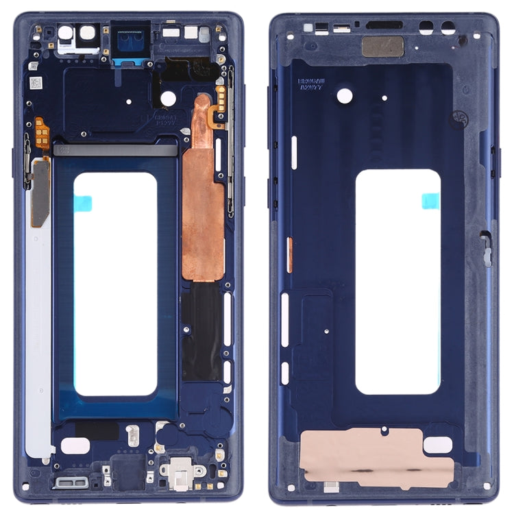 For Samsung Galaxy Note9 SM-N960F/DS, SM-N960U, SM-N9600/DS  Middle Frame Bezel Plate with Side Keys (Blue) - free shipping - PMc TechLife - Order now!