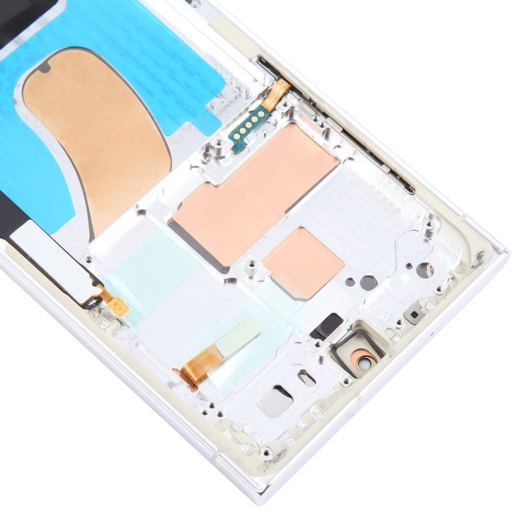 For Samsung Galaxy S23 Ultra 5G SM-S918B EU Edition 6.78 inch OLED LCD Screen Digitizer Full Assembly with Frame (Silver) - free shipping - PMc TechLife - Order now!