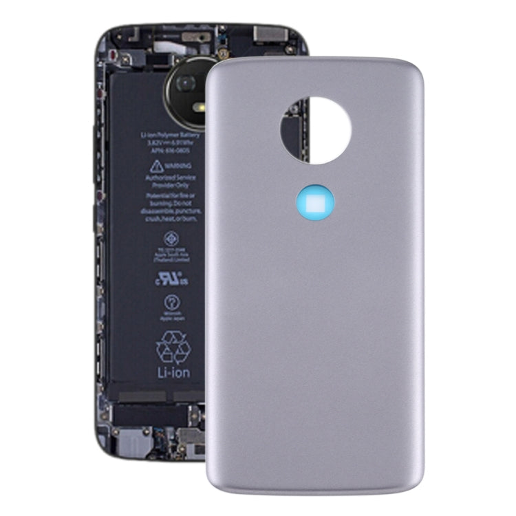Battery Back Cover for Motorola Moto E5 (Grey) - Back Cover by PMc TechLife | Online Shopping South Africa | PMc TechLife | Buy Now Pay Later Mobicred