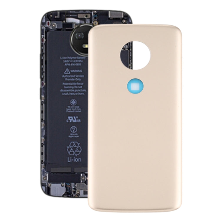 Battery Back Cover for Motorola Moto E5 (Gold) - Back Cover by PMc TechLife | Online Shopping South Africa | PMc TechLife | Buy Now Pay Later Mobicred