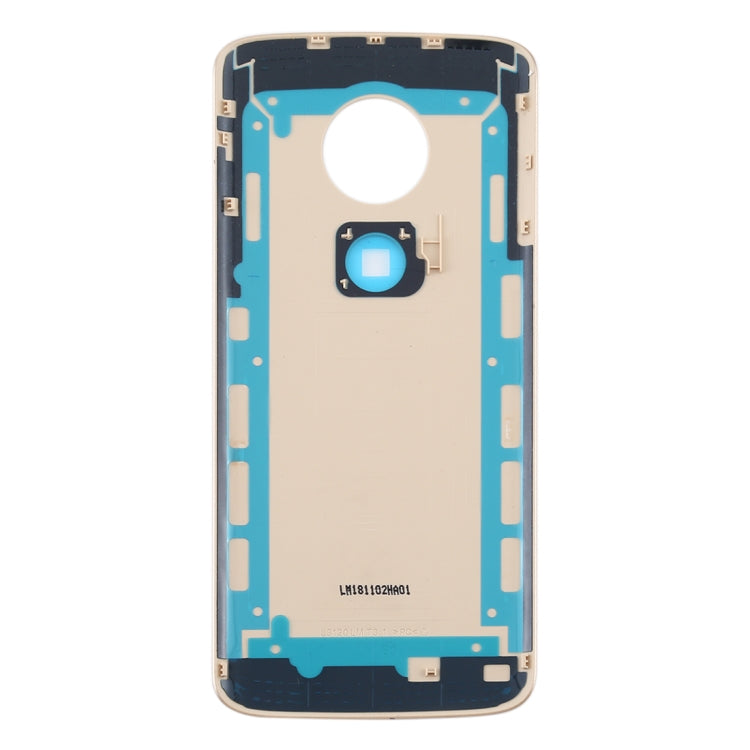 Battery Back Cover for Motorola Moto E5 (Gold) - Back Cover by PMc TechLife | Online Shopping South Africa | PMc TechLife | Buy Now Pay Later Mobicred