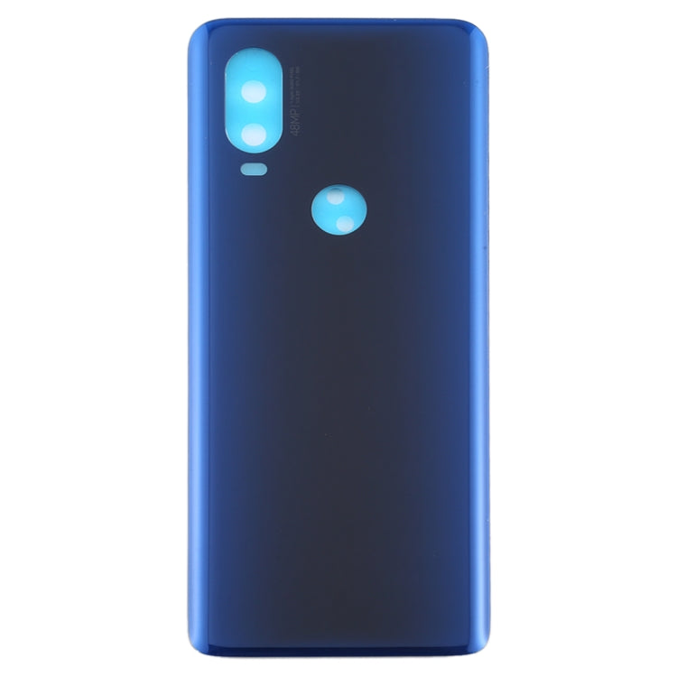 Battery Back Cover for Motorola Moto One Vision(Blue) - Back Cover by PMC TechLife | Online Shopping South Africa | PMC TechLife | Buy Now Pay Later Mobicred