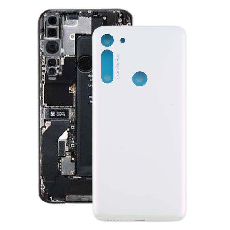 Battery Back Cover for Motorola Moto G8 (White) - Back Cover by PMC TechLife | Online Shopping South Africa | PMC TechLife | Buy Now Pay Later Mobicred