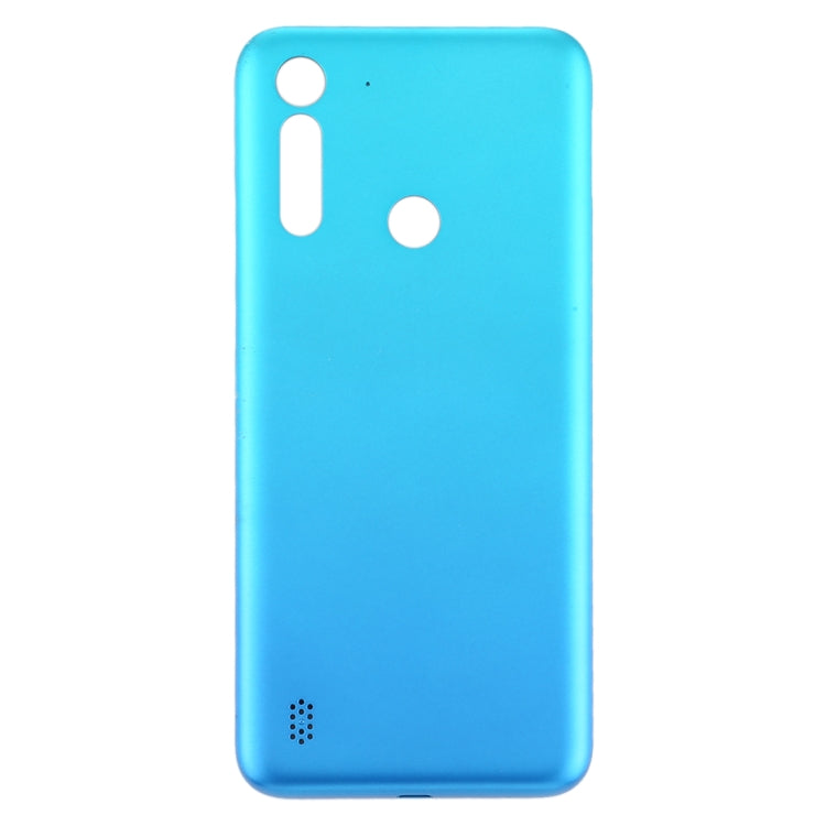 Battery Back Cover for Motorola Moto G8 Power Lite (Baby Blue) - Back Cover by PMC TechLife | Online Shopping South Africa | PMC TechLife | Buy Now Pay Later Mobicred