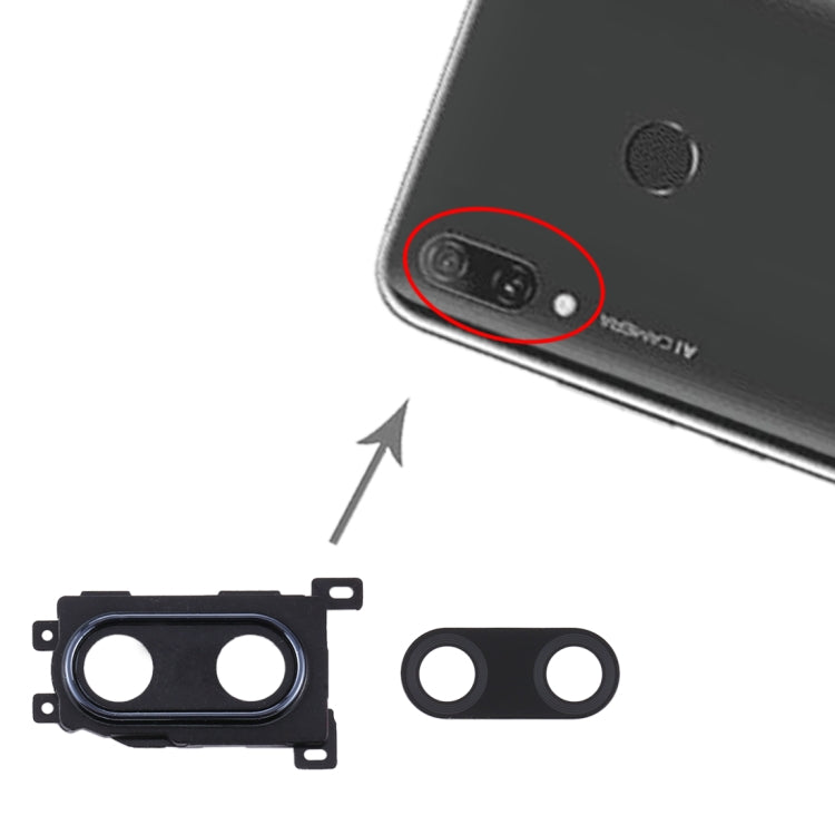 For Huawei Enjoy 9 Plus  10pcs Camera Lens Cover (Black) - Camera by PMC TechLife | Online Shopping South Africa | PMC TechLife | Buy Now Pay Later Mobicred