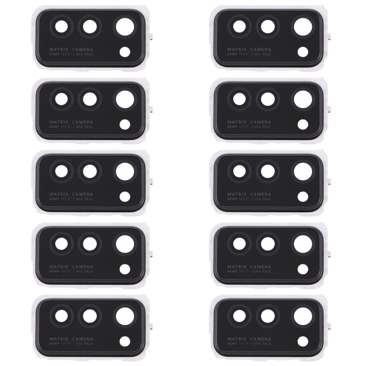 For Huawei Honor V30  10pcs Camera Lens Cover (Black) - Camera by PMC TechLife | Online Shopping South Africa | PMC TechLife | Buy Now Pay Later Mobicred