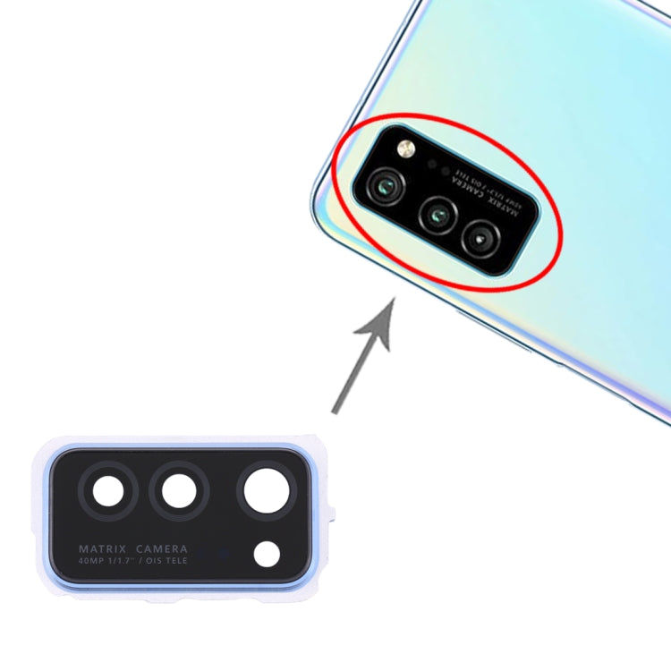 For Huawei Honor V30  10pcs Camera Lens Cover (Blue) - Camera by PMC TechLife | Online Shopping South Africa | PMC TechLife