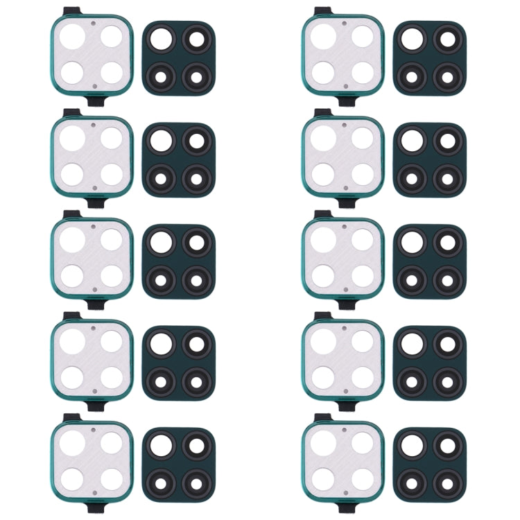 For Huawei Nova 6 SE  10pcs Camera Lens Cover (Green) - Camera by PMC TechLife | Online Shopping South Africa | PMC TechLife | Buy Now Pay Later Mobicred