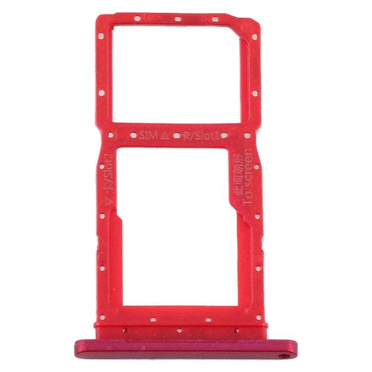 SIM Card Tray + SIM Card Tray / Micro SD Card Tray for Huawei Y9s(Red) - Card Socket by PMc TechLife | Online Shopping South Africa | PMc TechLife | Buy Now Pay Later Mobicred
