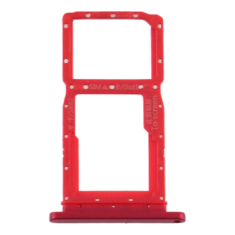 SIM Card Tray + SIM Card Tray / Micro SD Card Tray for Huawei Y9s 2020 (Red) - Card Socket by PMc TechLife | Online Shopping South Africa | PMc TechLife | Buy Now Pay Later Mobicred