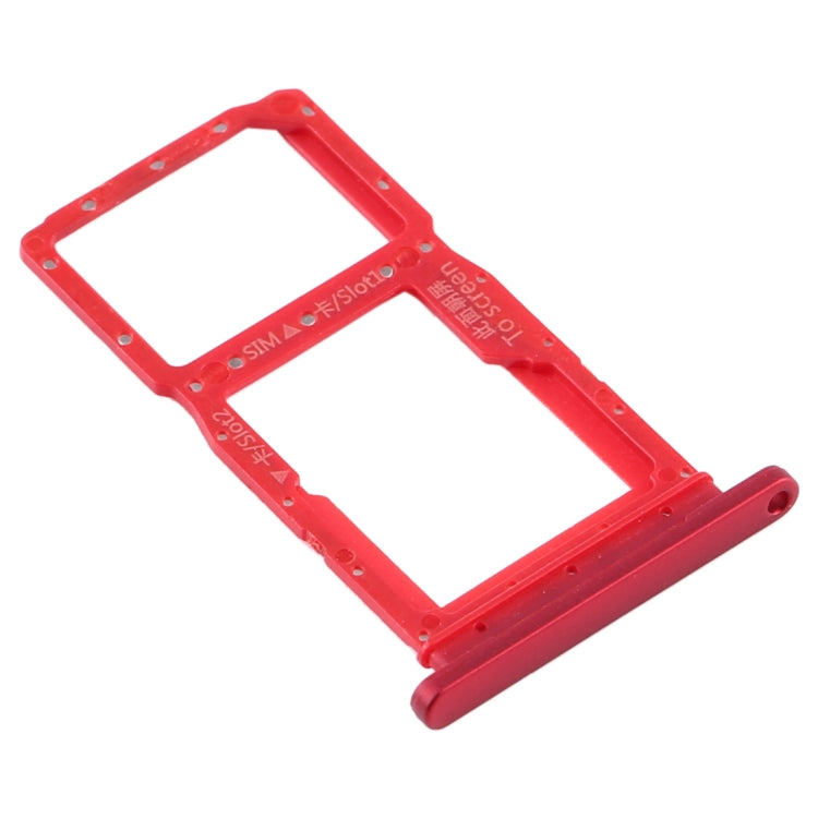 SIM Card Tray + SIM Card Tray / Micro SD Card Tray for Huawei Y9s 2020 (Red) - Card Socket by PMc TechLife | Online Shopping South Africa | PMc TechLife | Buy Now Pay Later Mobicred