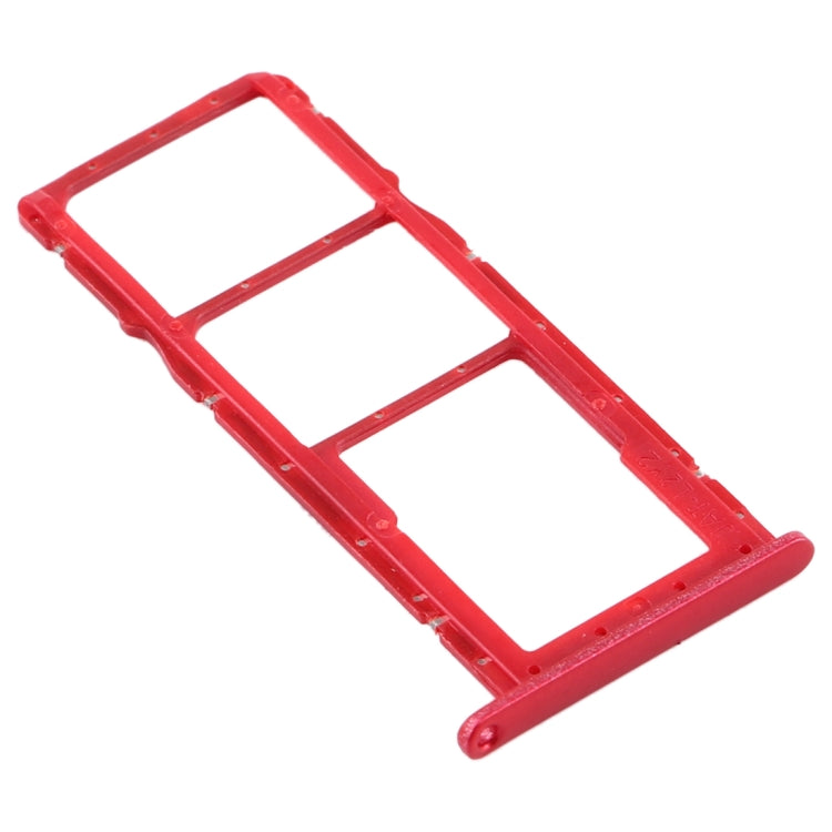 SIM Card Tray + SIM Card Tray + Micro SD Card Tray for Huawei Honor 8A Pro (Red) - Card Socket by PMc TechLife | Online Shopping South Africa | PMc TechLife | Buy Now Pay Later Mobicred