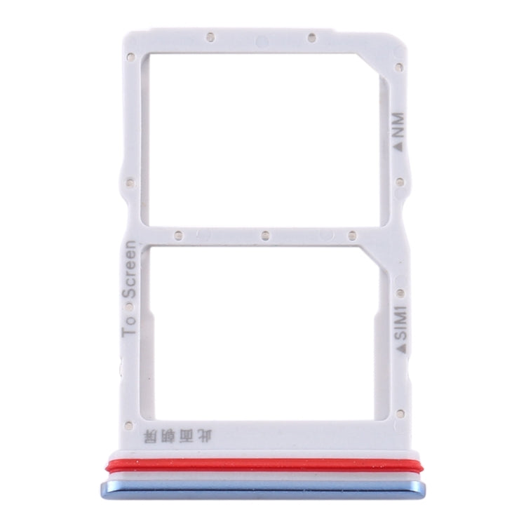 SIM Card Tray + NM Card Tray for Huawei P40 Lite 5G (Baby Blue) - Card Socket by PMc TechLife | Online Shopping South Africa | PMc TechLife | Buy Now Pay Later Mobicred