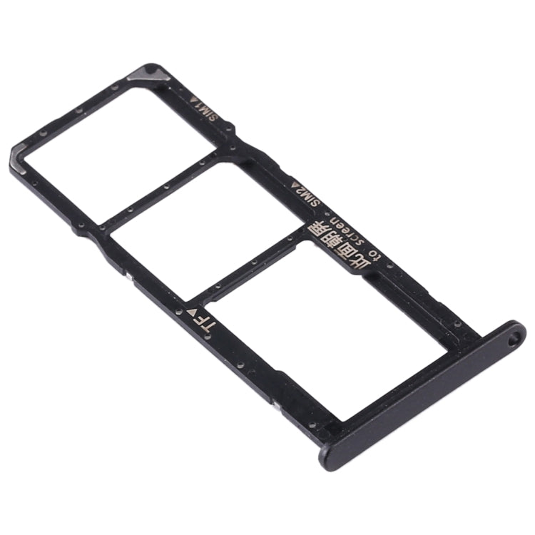 SIM Card Tray + SIM Card Tray + Micro SD Card Tray for Huawei Y6s (2020) (Black) - Card Socket by PMc TechLife | Online Shopping South Africa | PMc TechLife | Buy Now Pay Later Mobicred