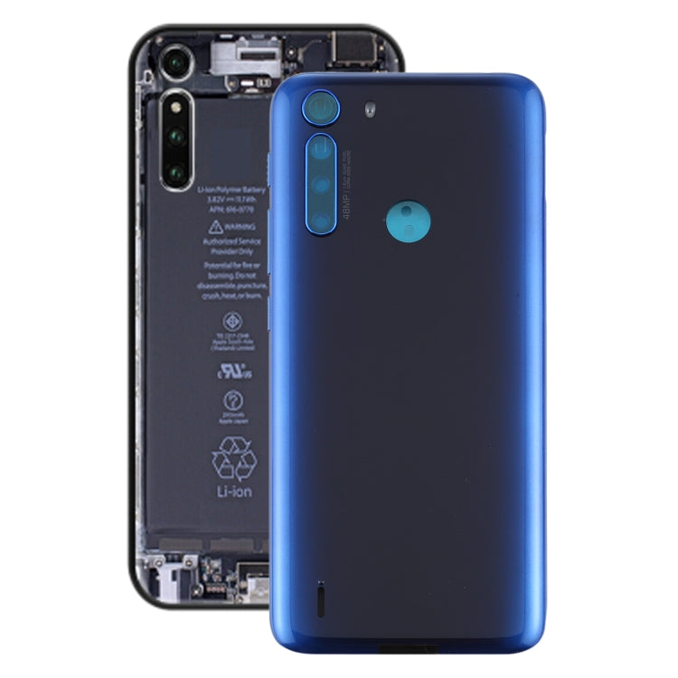 Battery Back Cover for Motorola One Fusion (Blue) - Back Cover by PMC TechLife | Online Shopping South Africa | PMC TechLife | Buy Now Pay Later Mobicred