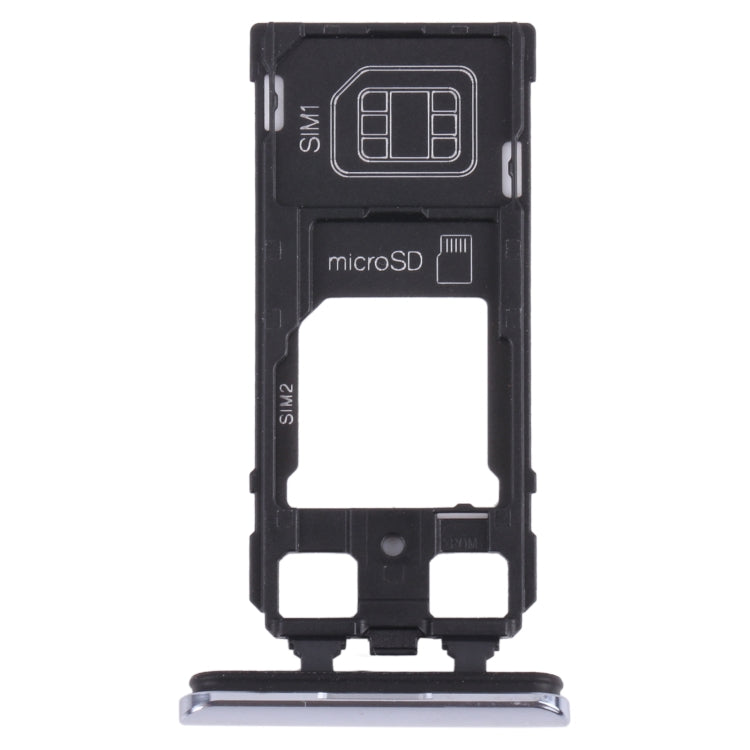 SIM Card Tray + SIM Card Tray / Micro SD Card Tray for Sony Xperia 1 / Xperia XZ4 (Grey) - free shipping - PMC TechLife - Order now!