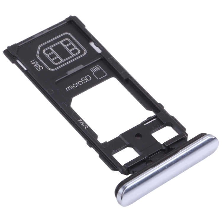 SIM Card Tray + SIM Card Tray / Micro SD Card Tray for Sony Xperia 1 / Xperia XZ4 (Grey) - free shipping - PMC TechLife - Order now!