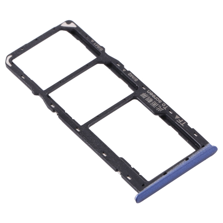 For OPPO Realme C11 RMX2185  SIM Card Tray + SIM Card Tray + Micro SD Card Tray (Blue) - Card Socket by PMc TechLife | Online Shopping South Africa | PMc TechLife | Buy Now Pay Later Mobicred