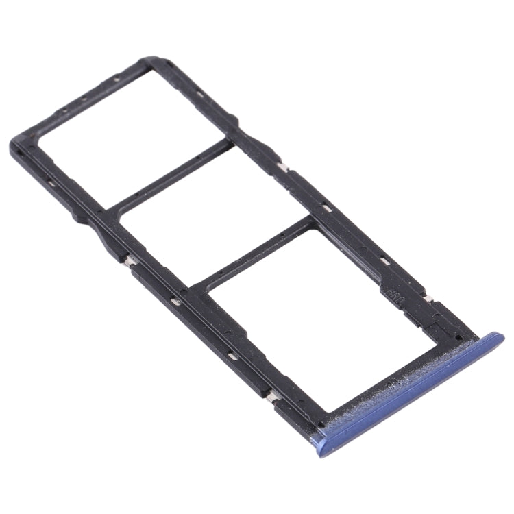 For OPPO Realme C11 RMX2185  SIM Card Tray + SIM Card Tray + Micro SD Card Tray (Blue) - Card Socket by PMc TechLife | Online Shopping South Africa | PMc TechLife | Buy Now Pay Later Mobicred