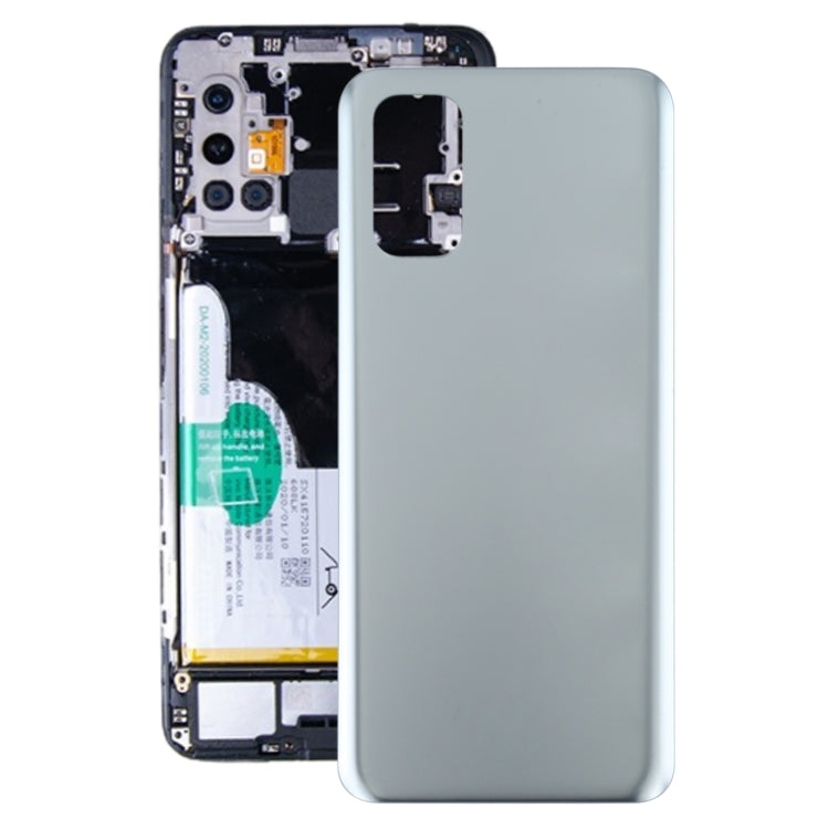 For OPPO Realme Q2 Battery Back Cover (Silver) - Back Cover by PMC TechLife | Online Shopping South Africa | PMC TechLife | Buy Now Pay Later Mobicred