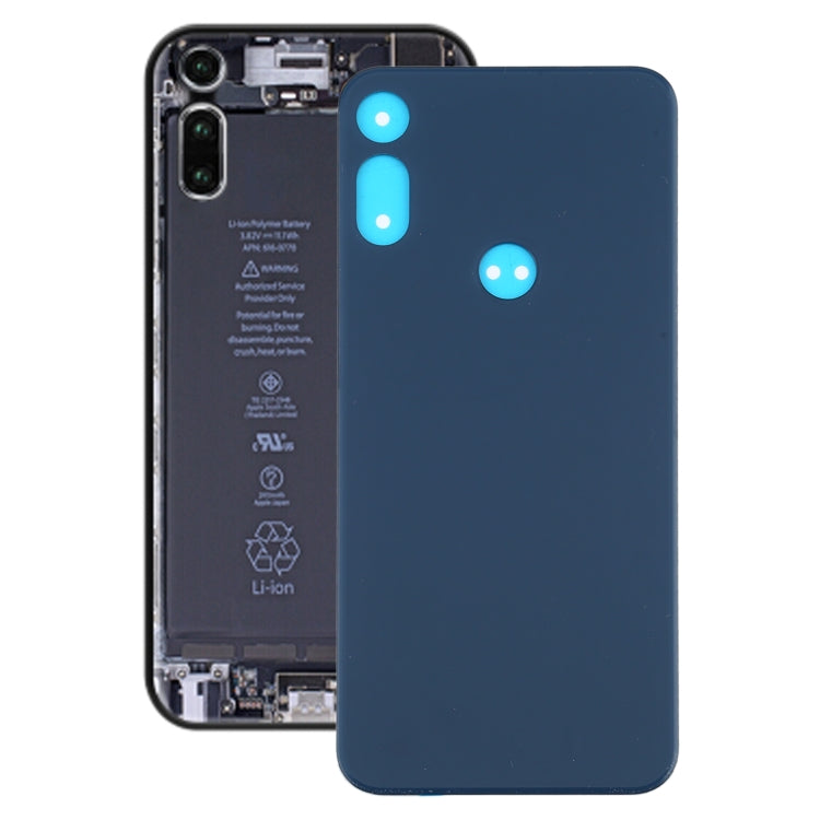 Battery Back Cover for Motorola Moto E (2020) (Blue) - Back Cover by PMc TechLife | Online Shopping South Africa | PMc TechLife | Buy Now Pay Later Mobicred