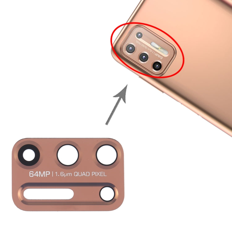 10 PCS Back Camera Lens for Motorola Moto G9 Plus XT2087-1 (Gold) - Camera Accessories by PMC TechLife | Online Shopping South Africa | PMC TechLife | Buy Now Pay Later Mobicred