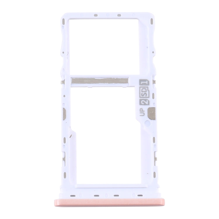 SIM Card Tray + SIM Card Tray / Micro SD Card Tray for Motorola Moto G9 Play/Moto G9 (India) (Pink) - Card Socket by PMc TechLife | Online Shopping South Africa | PMc TechLife | Buy Now Pay Later Mobicred