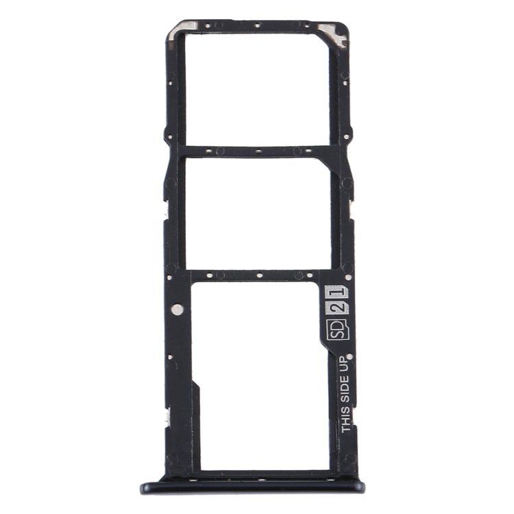 SIM Card Tray + SIM Card Tray + Micro SD Card Tray for Motorola Moto E6 Play/XT2029/XT2029-1(Black) - Card Socket by PMc TechLife | Online Shopping South Africa | PMc TechLife | Buy Now Pay Later Mobicred