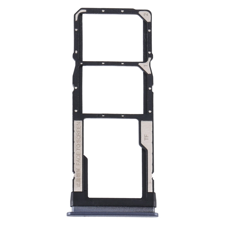 SIM Card Tray + SIM Card Tray + Micro SD Card Tray for Xiaomi Redmi Note 9 5G / Redmi Note 9T M2007J22G M2007J22C(Black) - Card Tray by PMc TechLife | Online Shopping South Africa | PMc TechLife | Buy Now Pay Later Mobicred