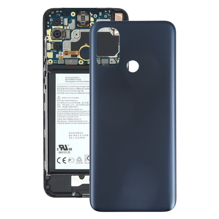 For OnePlus Nord N100 Battery Back Cover (Grey) - Back Cover by PMC TechLife | Online Shopping South Africa | PMC TechLife | Buy Now Pay Later Mobicred