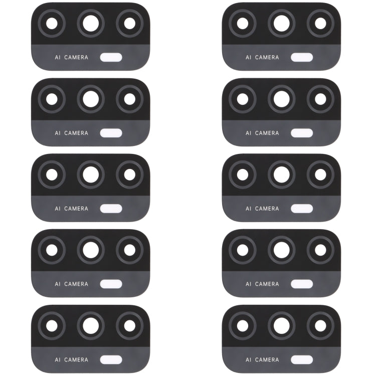 For OPPO A33 (2020) / A53s 4G / A11s / A32 / A53 (2020) CPH2127 PDVM00 10pcs Back Camera Lens - Camera Series by PMC TechLife | Online Shopping South Africa | PMC TechLife