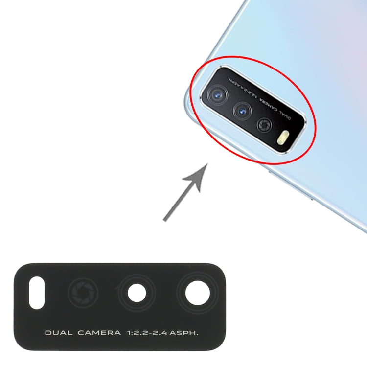 For Vivo Y12s V2026 V2033 10pcs Back Camera Lens - Camera Parts by PMC TechLife | Online Shopping South Africa | PMC TechLife | Buy Now Pay Later Mobicred